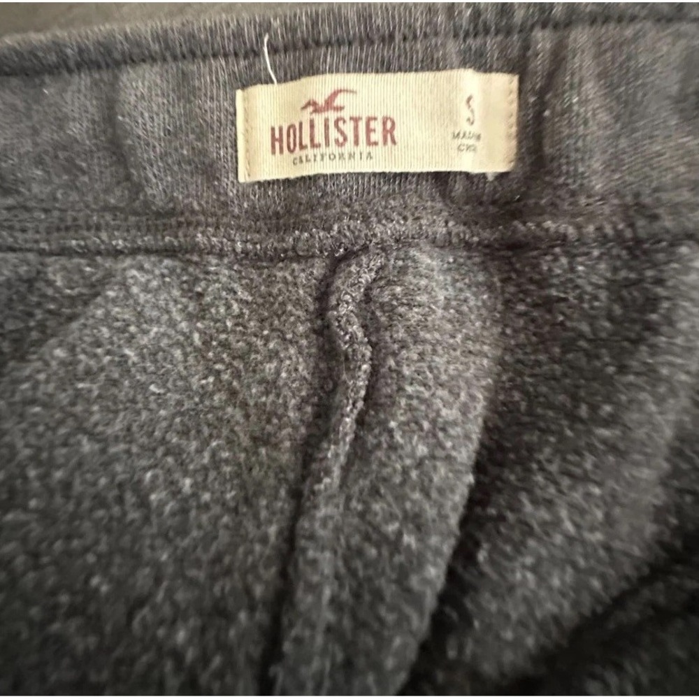 Hollister Sweatpants Small Gray‎ Skinny Jogger Spellout VTG 90s Lounge Y2K - Picture 3 of 4